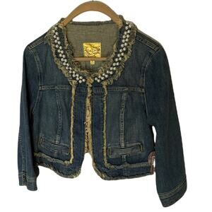 Copied - Vera Wang Princess Jean Jacket M NWT